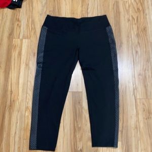 Ponte knit Black pants w/ side design